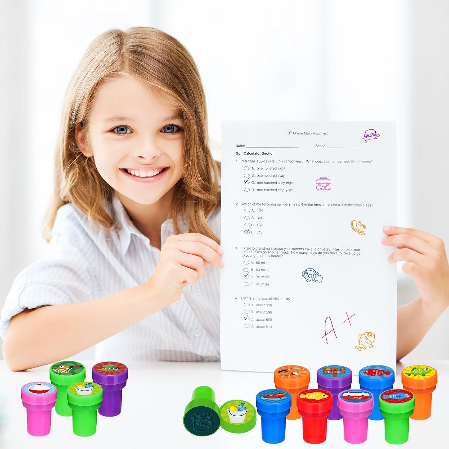 Sellos de Fiesta de Pesca Cinrobiye 24 PCS para Niños