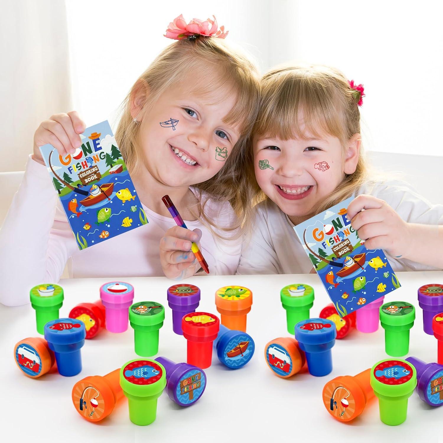 Sellos de Fiesta de Pesca Cinrobiye 24 PCS para Niños