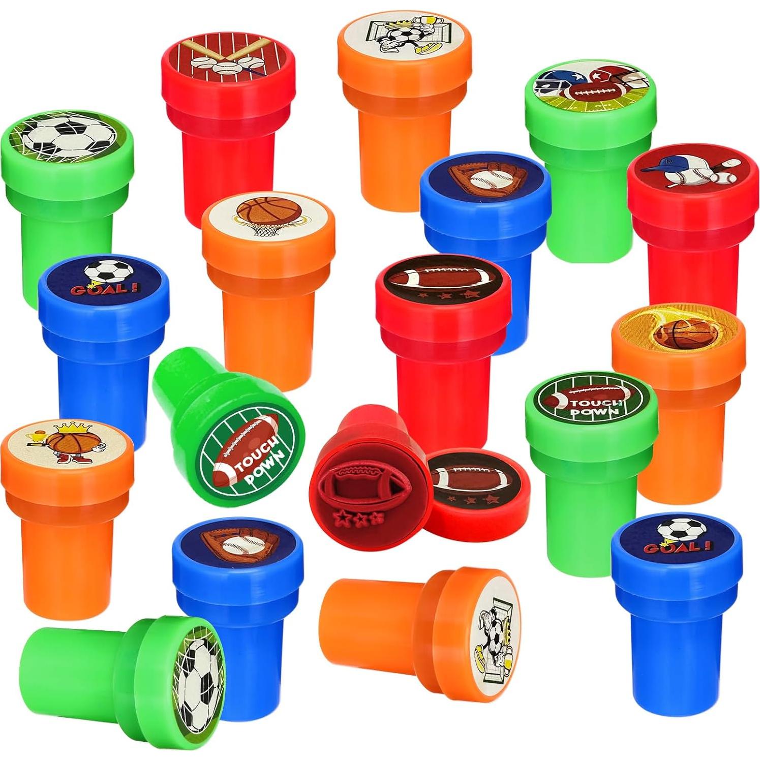 Sellos Temáticos de Deportes Cinrobiye 24 Pcs Pre-Inkados