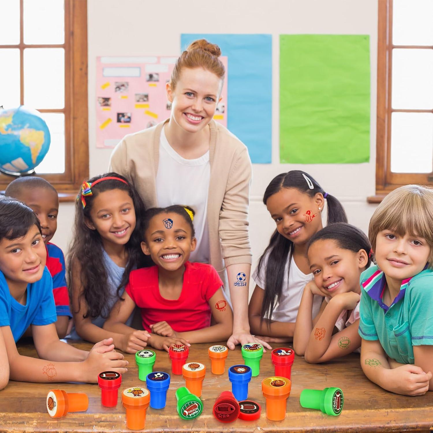 Sellos Temáticos de Deportes Cinrobiye 24 Pcs Pre-Inkados