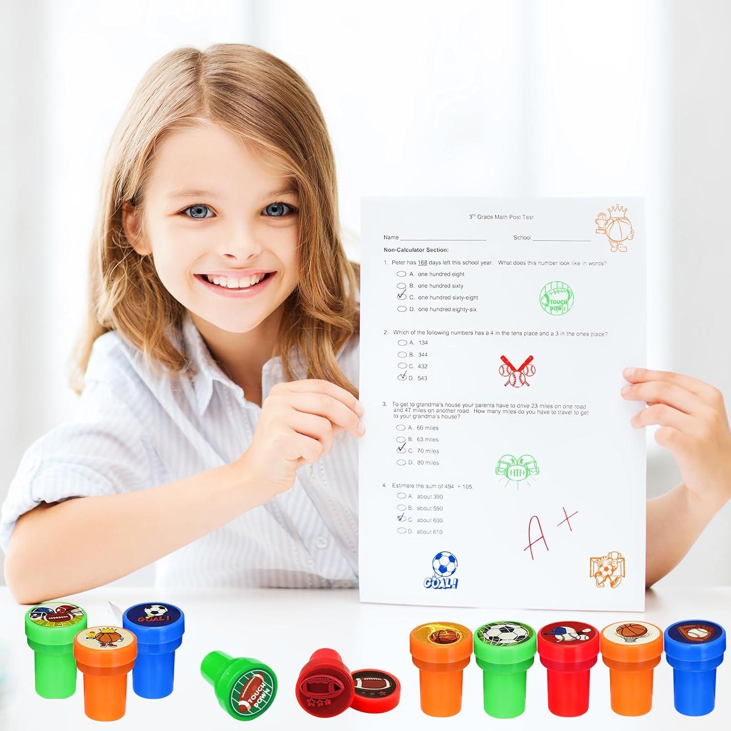 Sellos Temáticos de Deportes Cinrobiye 24 Pcs Pre-Inkados