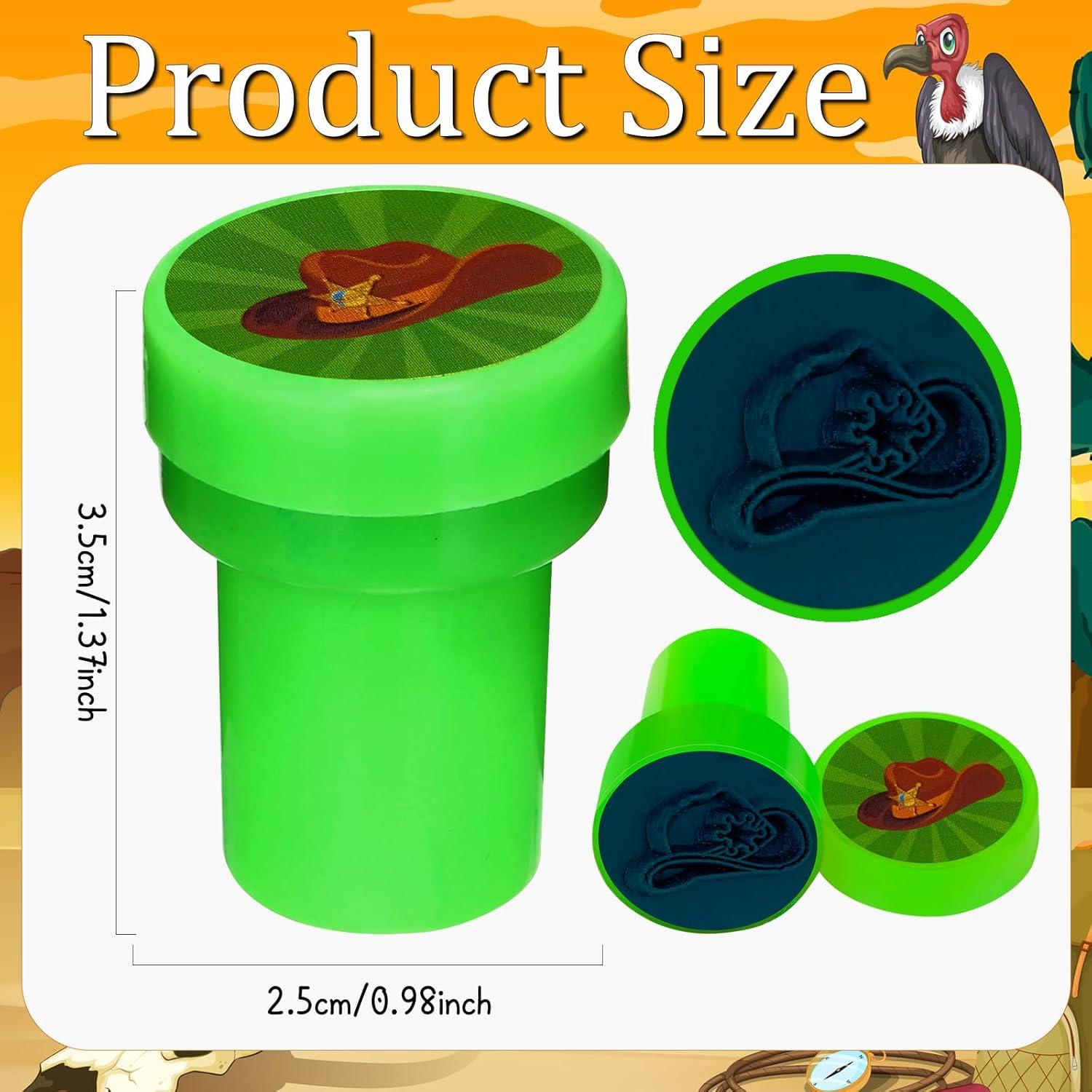 Sellos de Fiesta Vaquero 24 Pcs Cinrobiye para Niños