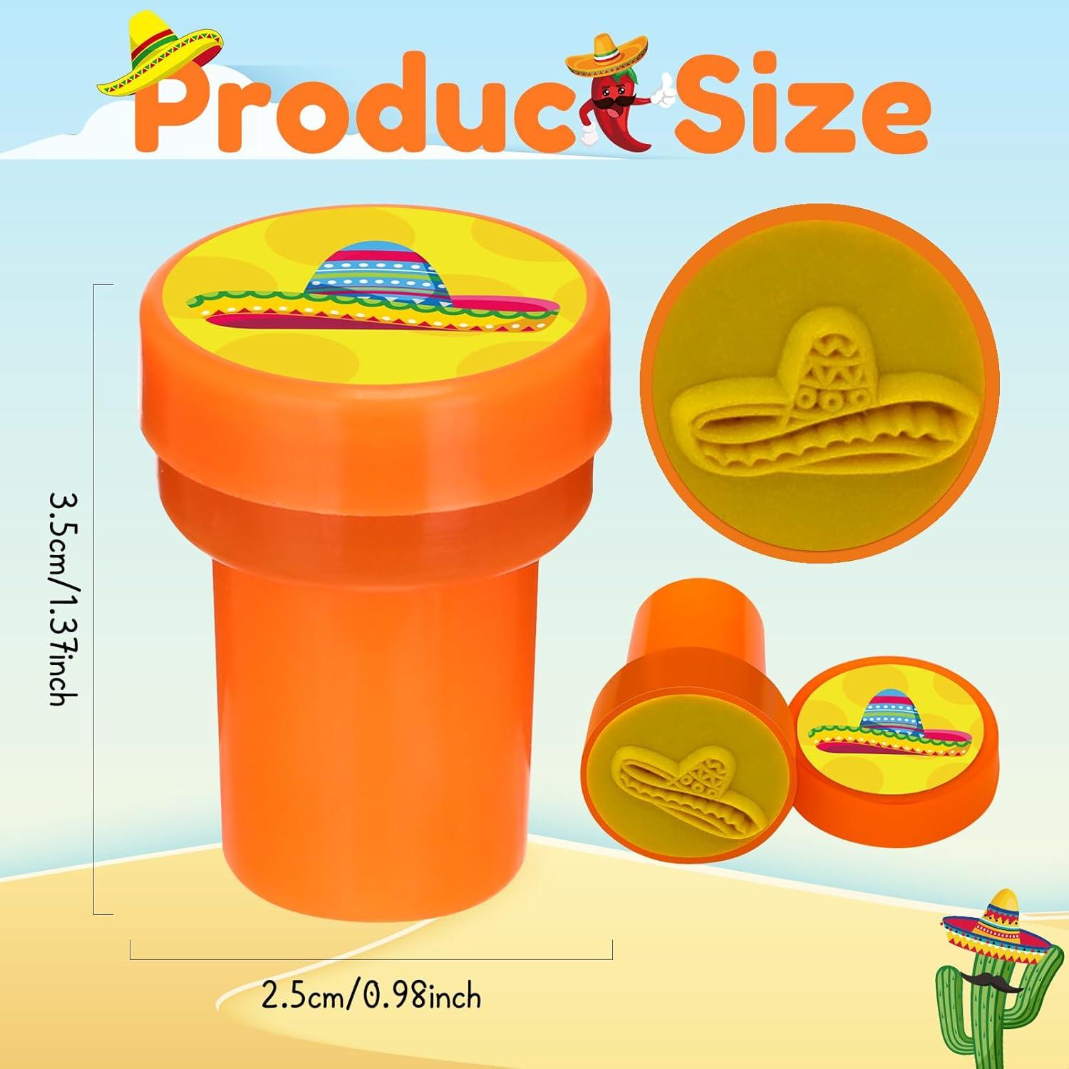 24 Sellos Mexicanos para Niños Fiesta Cinco de Mayo