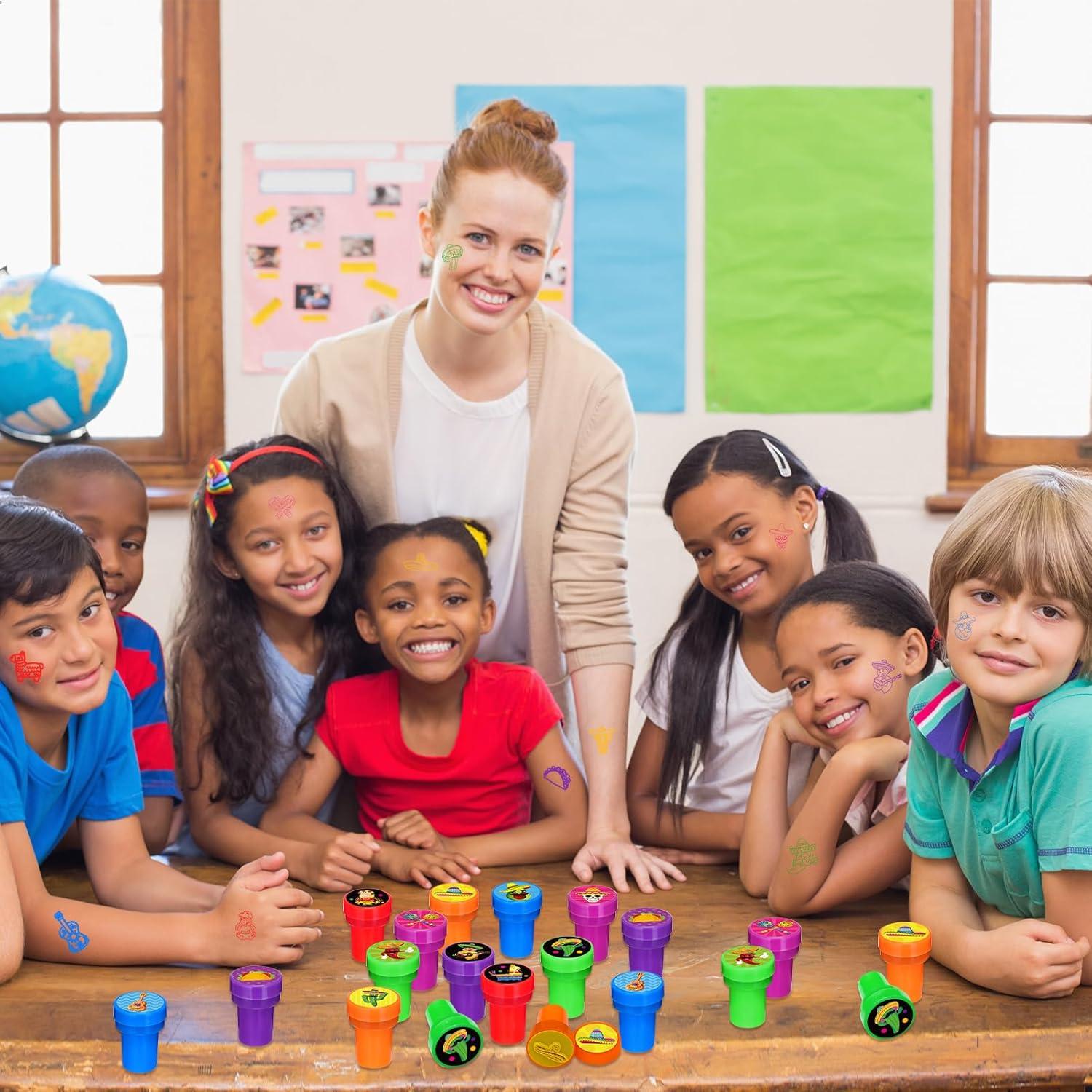 24 Sellos Mexicanos para Niños Fiesta Cinco de Mayo