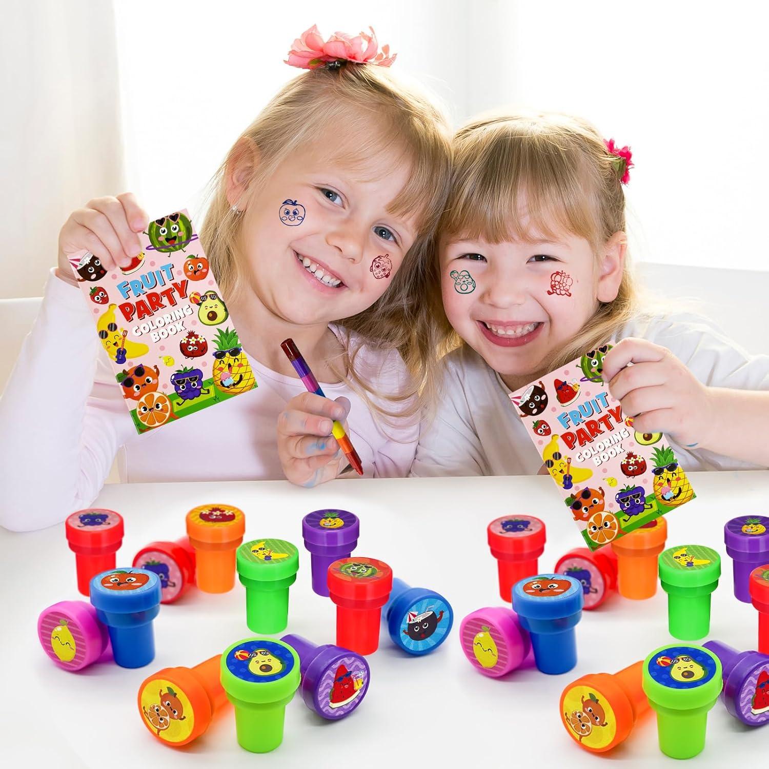 Sellos de Fiesta de Frutas Cinrobiye 24 Pcs Tutti Frutti