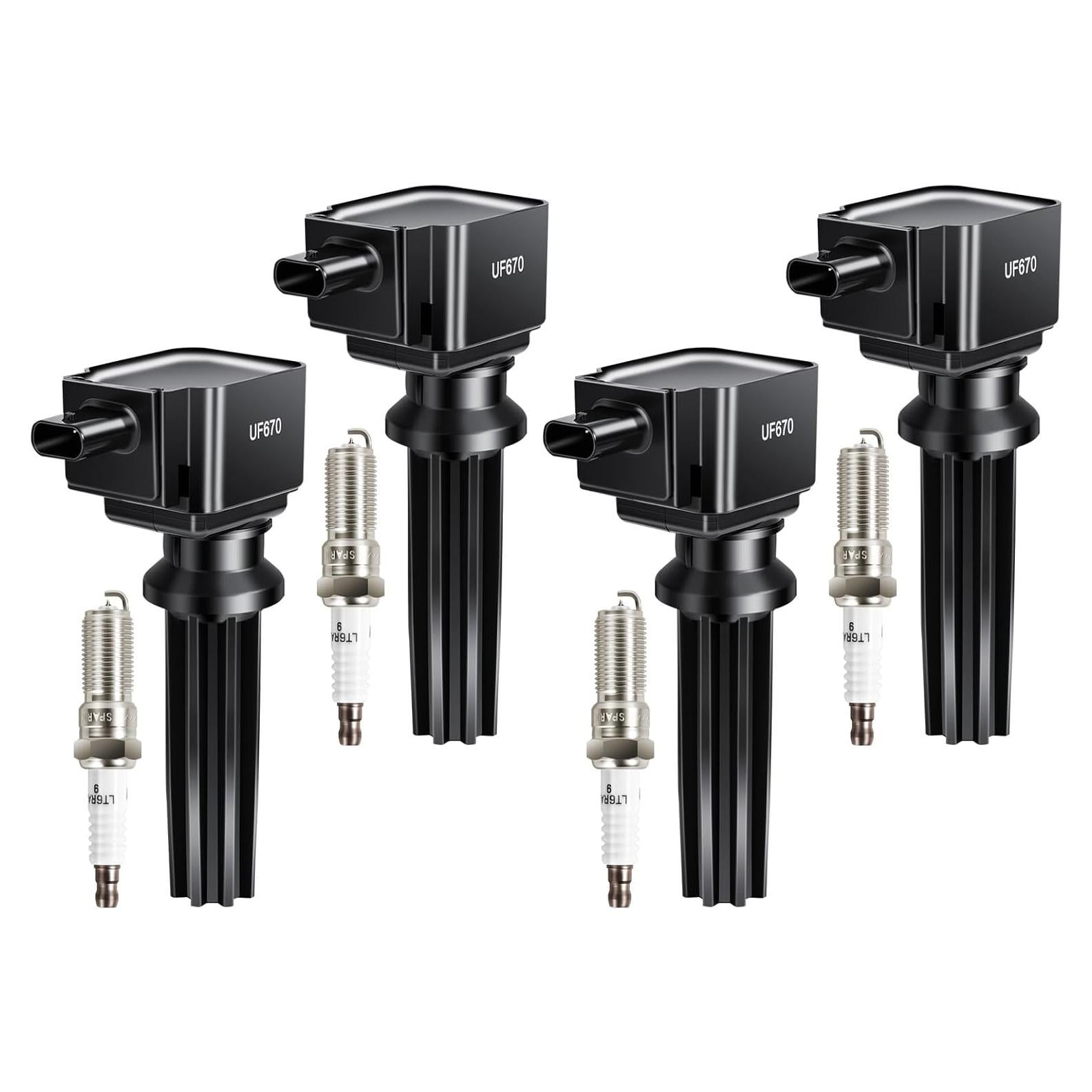 Bobinas de Encendido y Bujías de Iridio GPMMWPG UF670 - Juego de 4