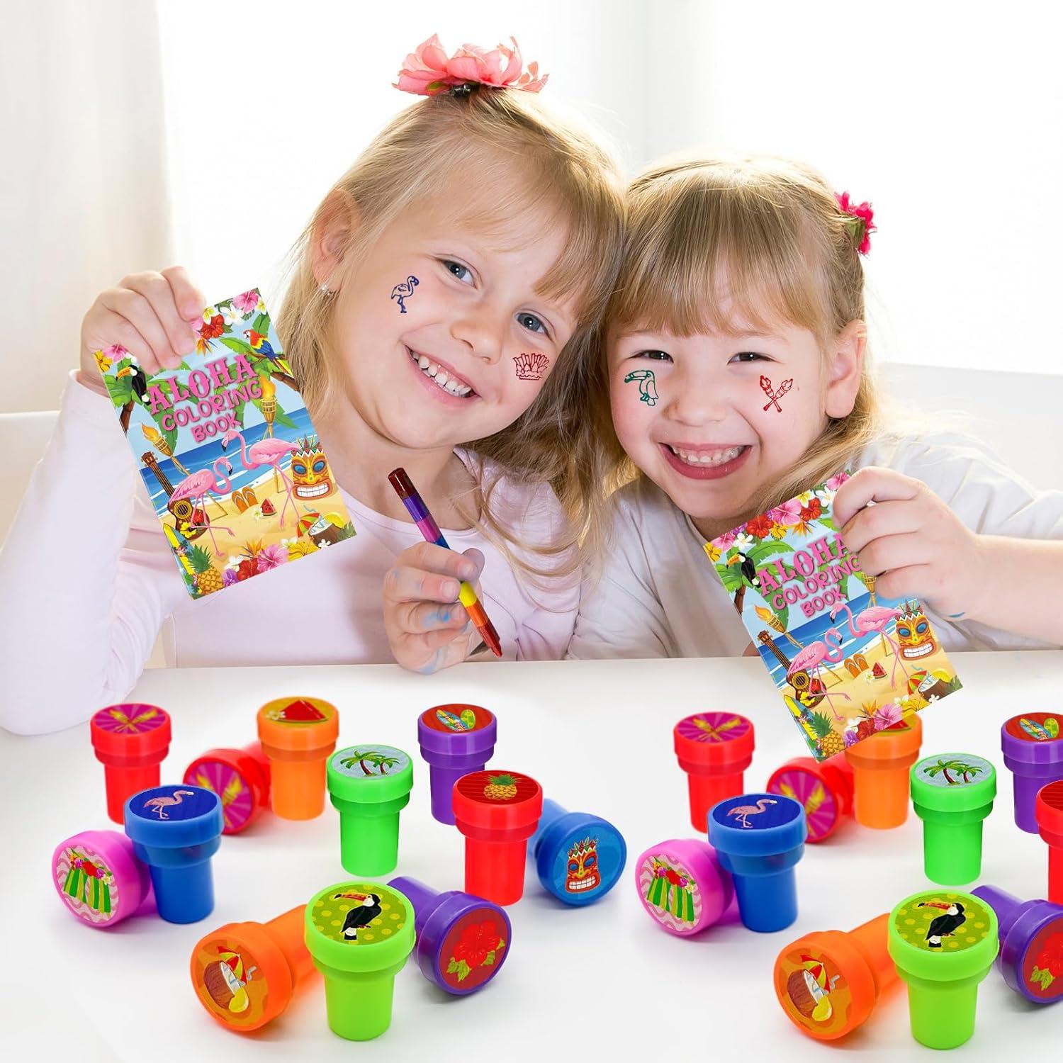 Sellos Luau Hawaiano 24 Pcs Cinrobiye para Fiesta Tropical