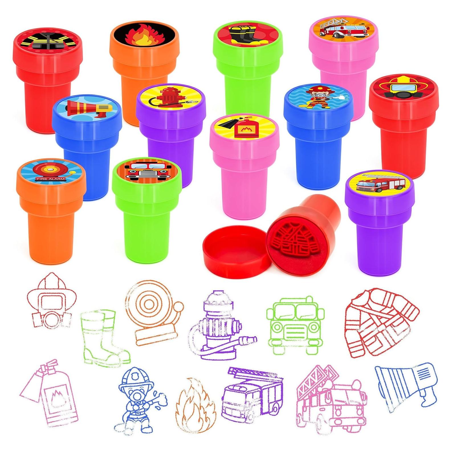 Sellos de Fiesta Bombero Cinrobiye 24 Pcs 2,5 cm