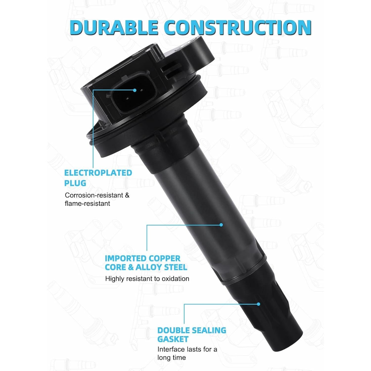 Juego de 6 Bobinas de Encendido TAUTOY UF553 para Ford y Lincoln
