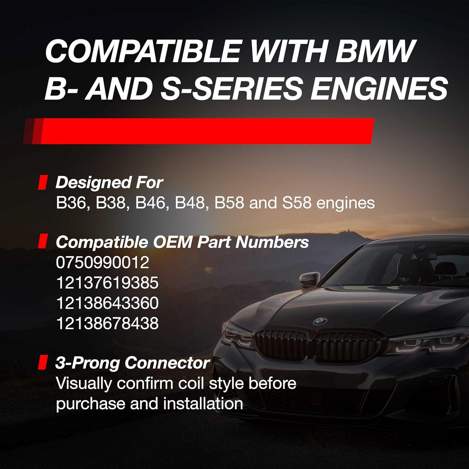 Bobina de Encendido Dinan D650-0008 Negra para BMW Series B y S