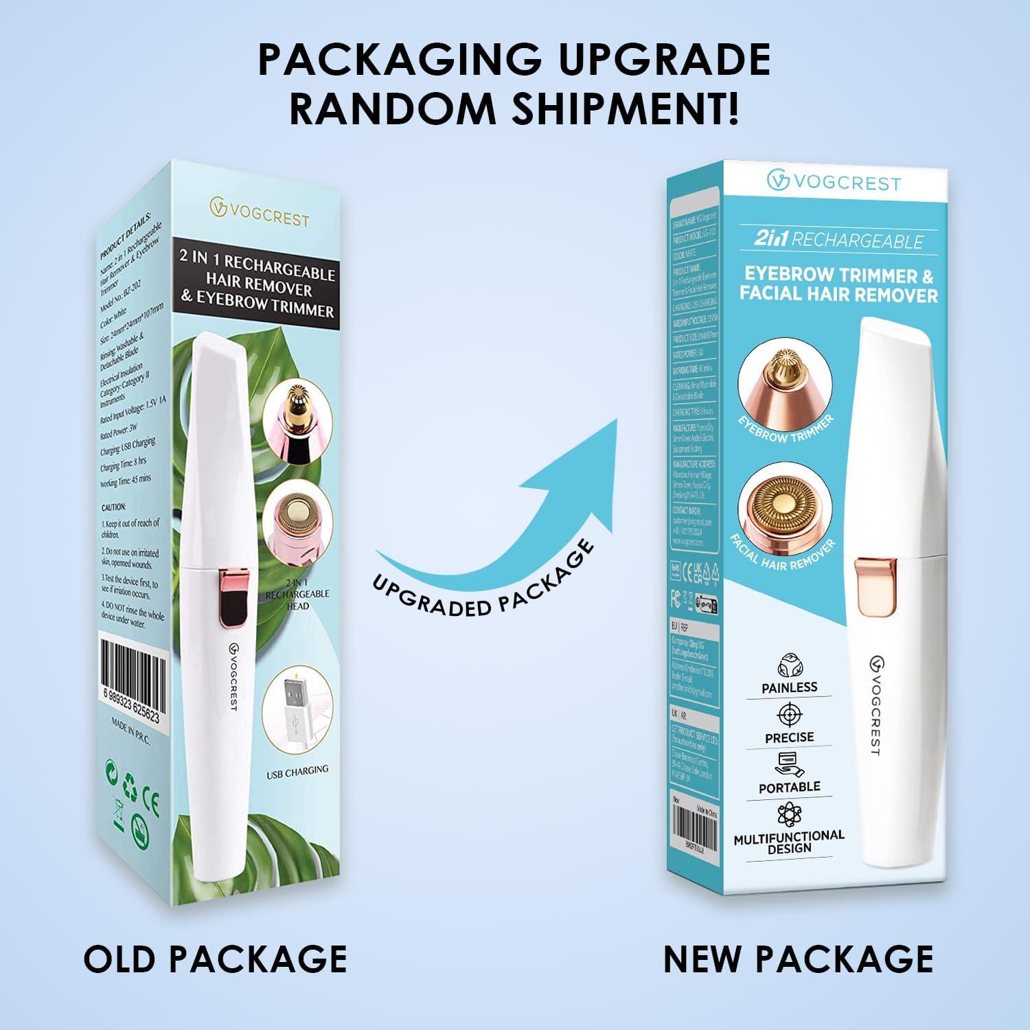 Recortador Facial VG VOGCREST 2 en 1 Indoloro con LED