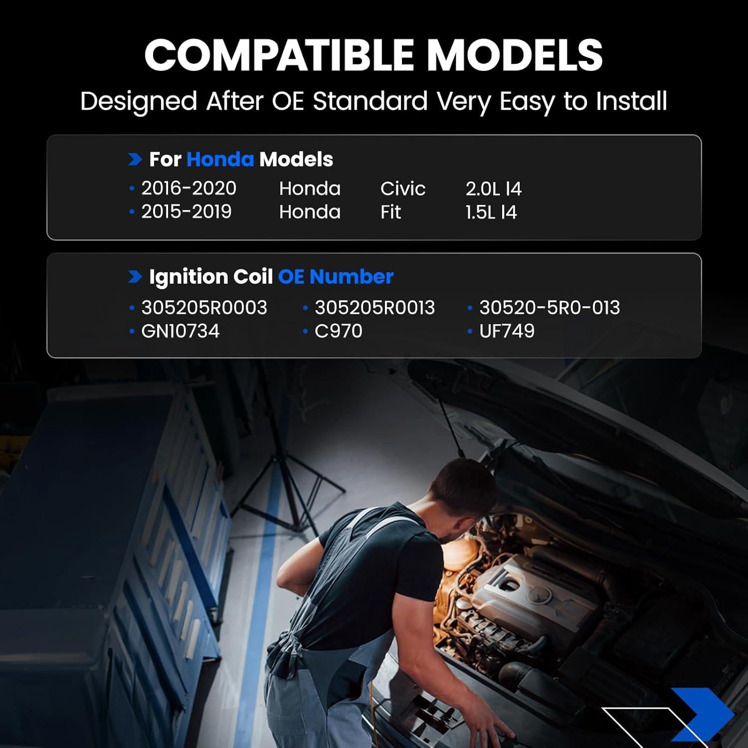 Bobinas de Encendido SYKRSS UF749 para Honda Civic 2016-2020