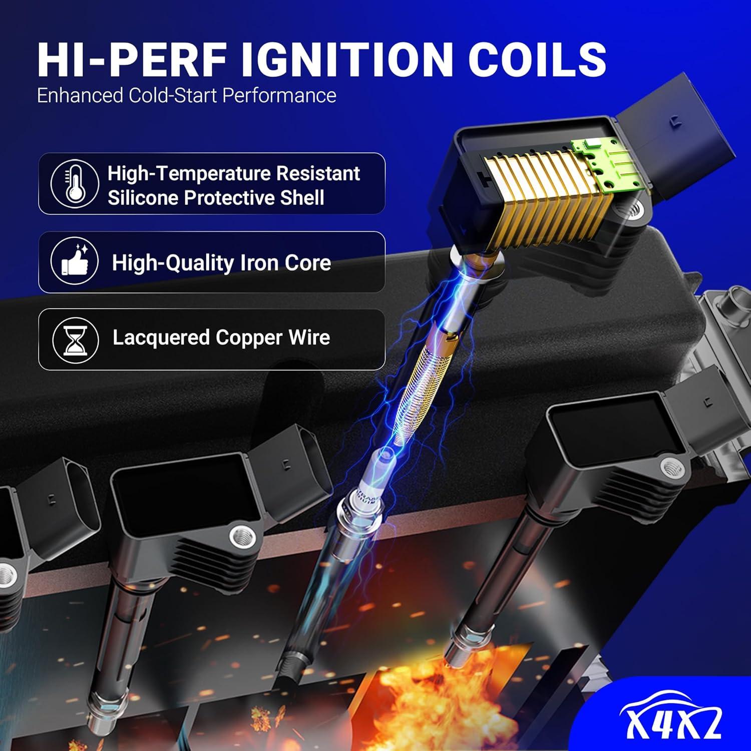 Bobinas de Encendido X4XZ UF667 6pcs para BMW 1-7 Serie