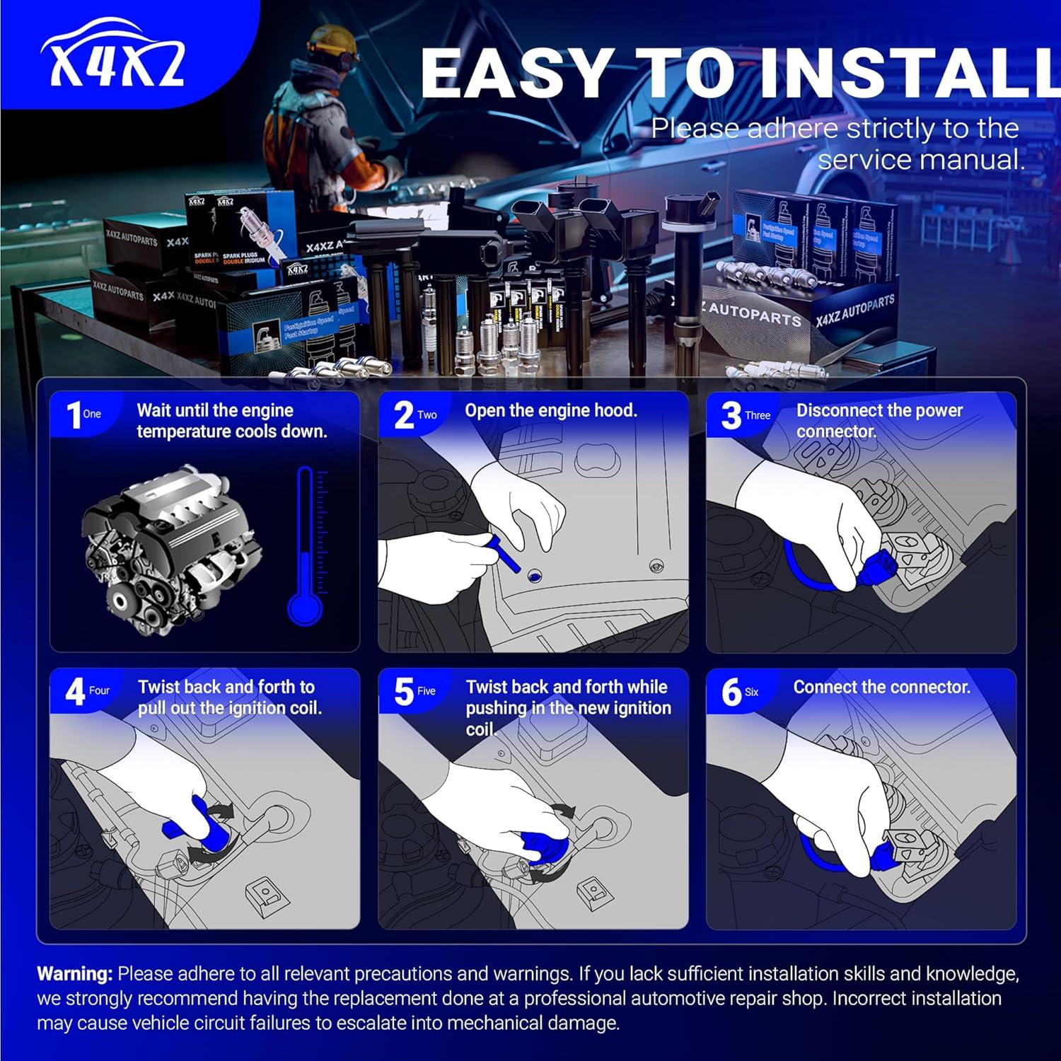 Bobinas de Encendido X4XZ UF667 6pcs para BMW 1-7 Serie