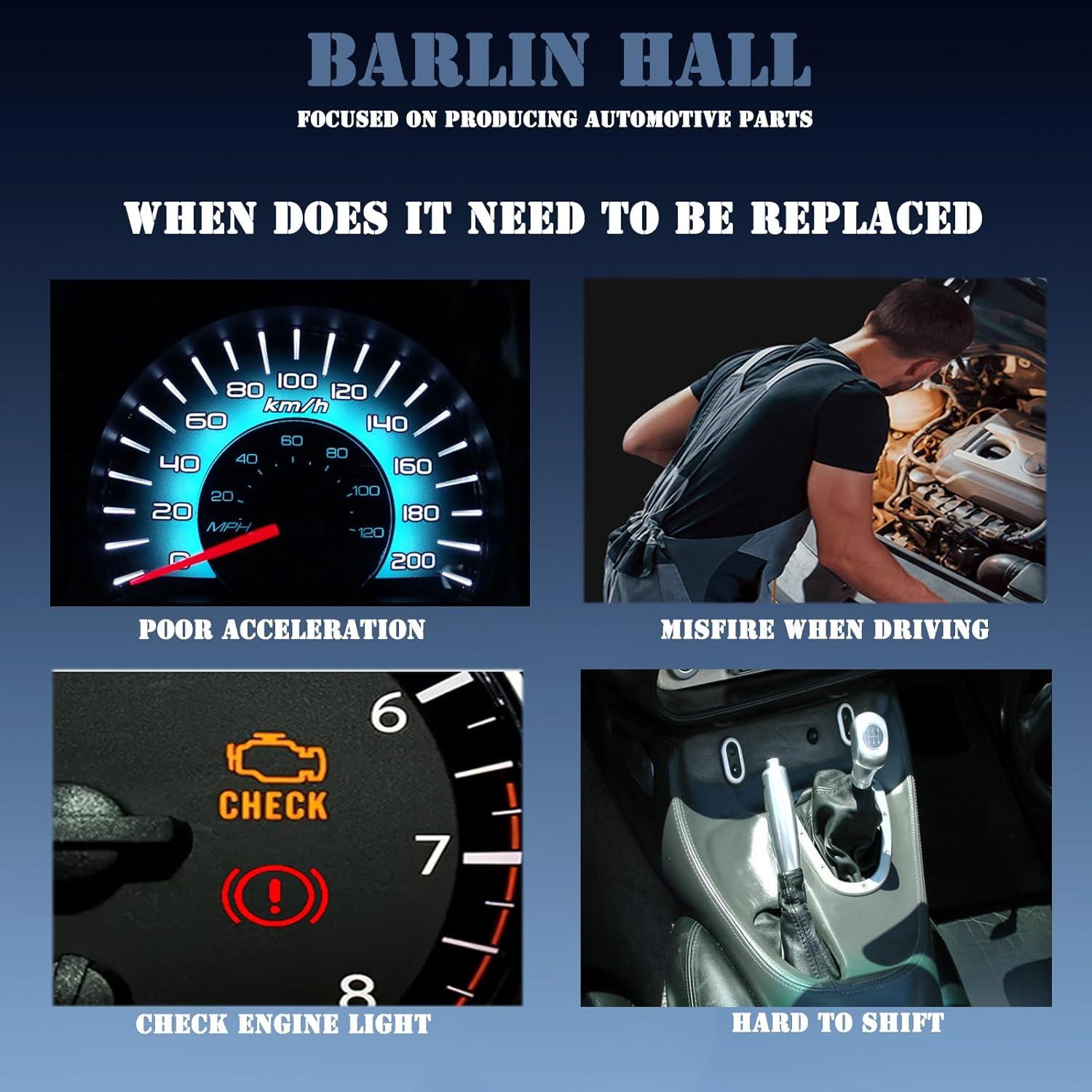 Kit Bobinas de Encendido y Bujías Iridio Barlin Hall 8Pcs Ford V8 5.0L