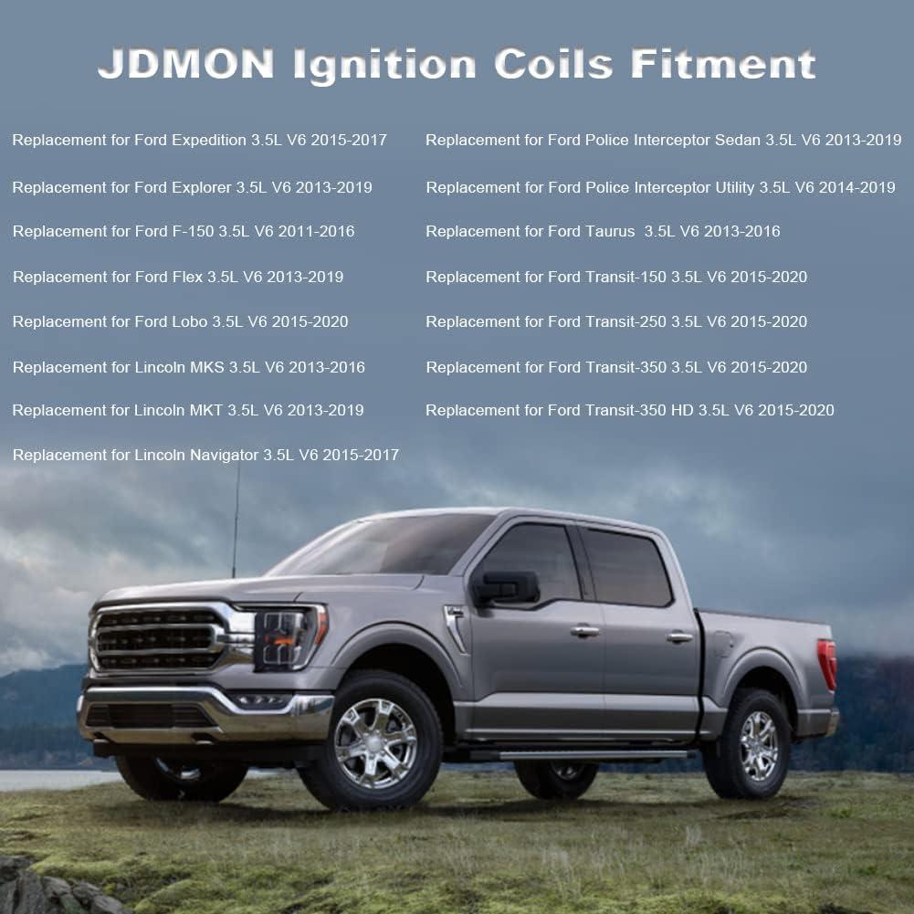Bobinas de Encendido JDMON para Ford 3.5L V6 - 6 Pcs