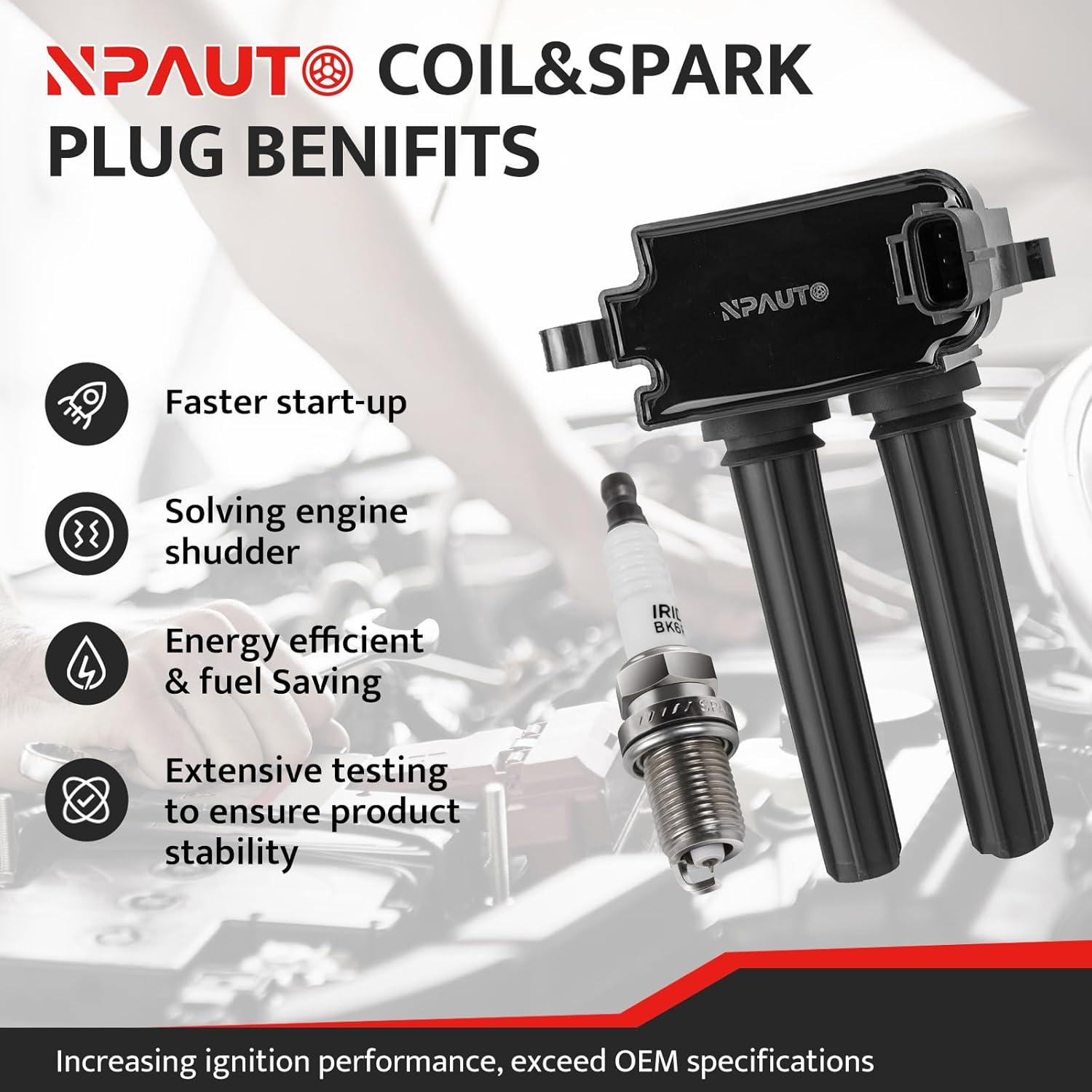 Juego de 8 Bobinas de Encendido y Bujías NPAUTO 5.7L Hemi 2009-2020