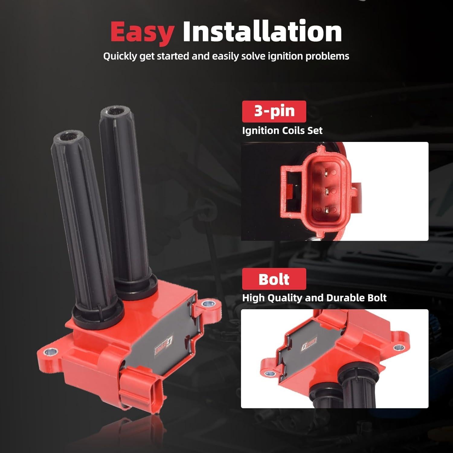 Juego de 8 Bobinas de Encendido GBTAD UF504 para Dodge y Jeep