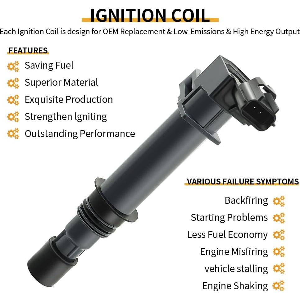 Juego de 6 Bobinas de Encendido y Bujías CNPAPC UF270