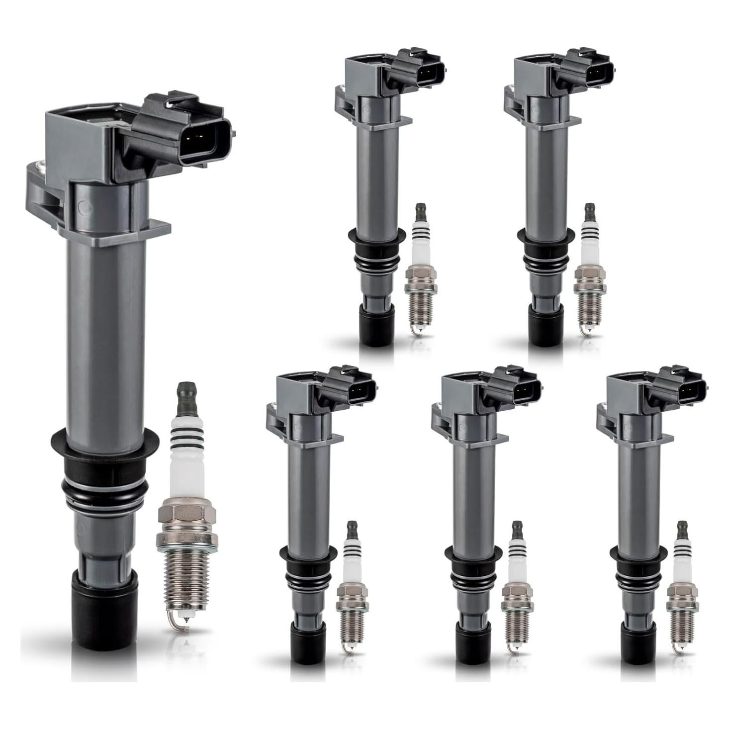 Paquete 6 Bobinas de Encendido y Bujías ENA 3.7L V6 Jeep/Dodge