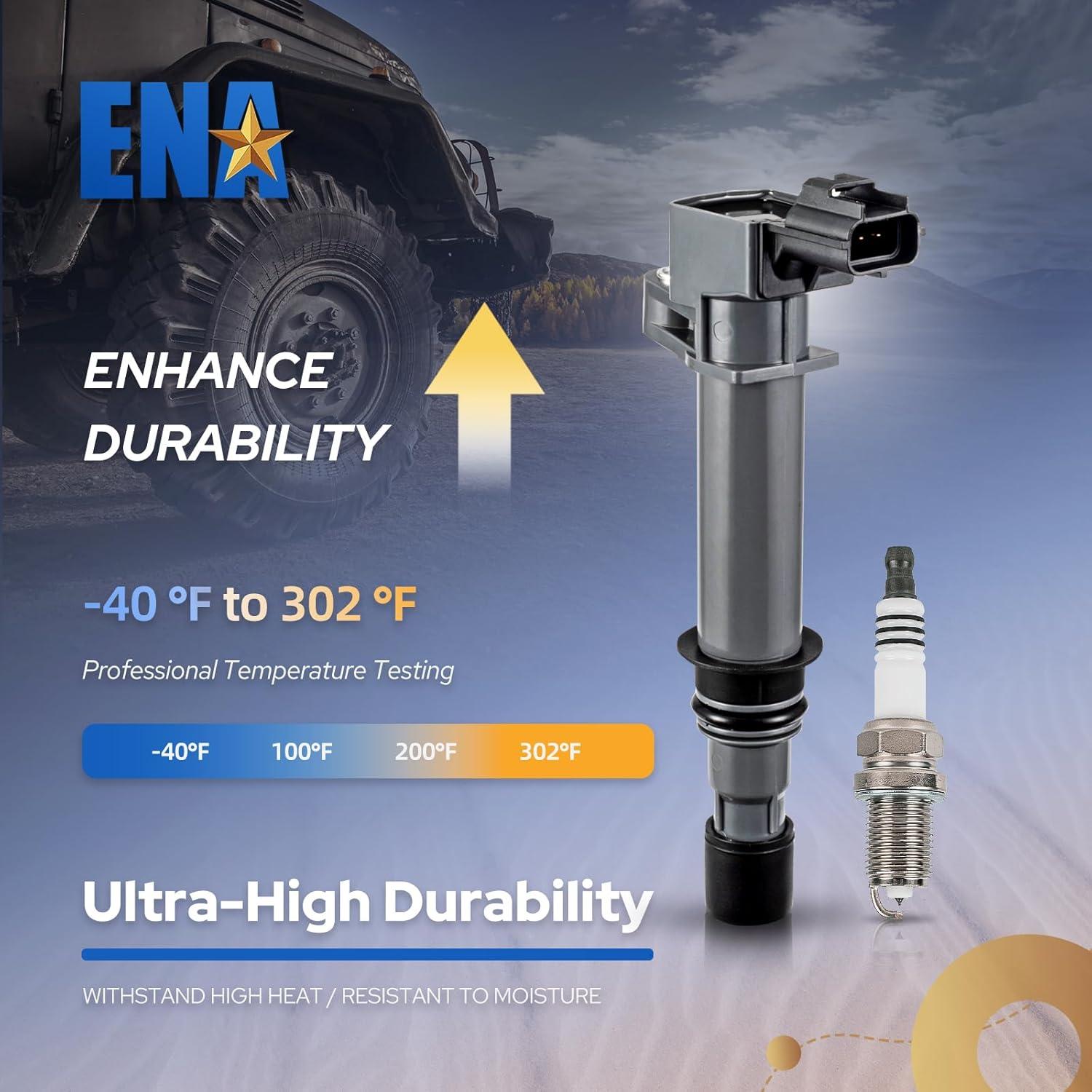 Paquete 6 Bobinas de Encendido y Bujías ENA 3.7L V6 Jeep/Dodge