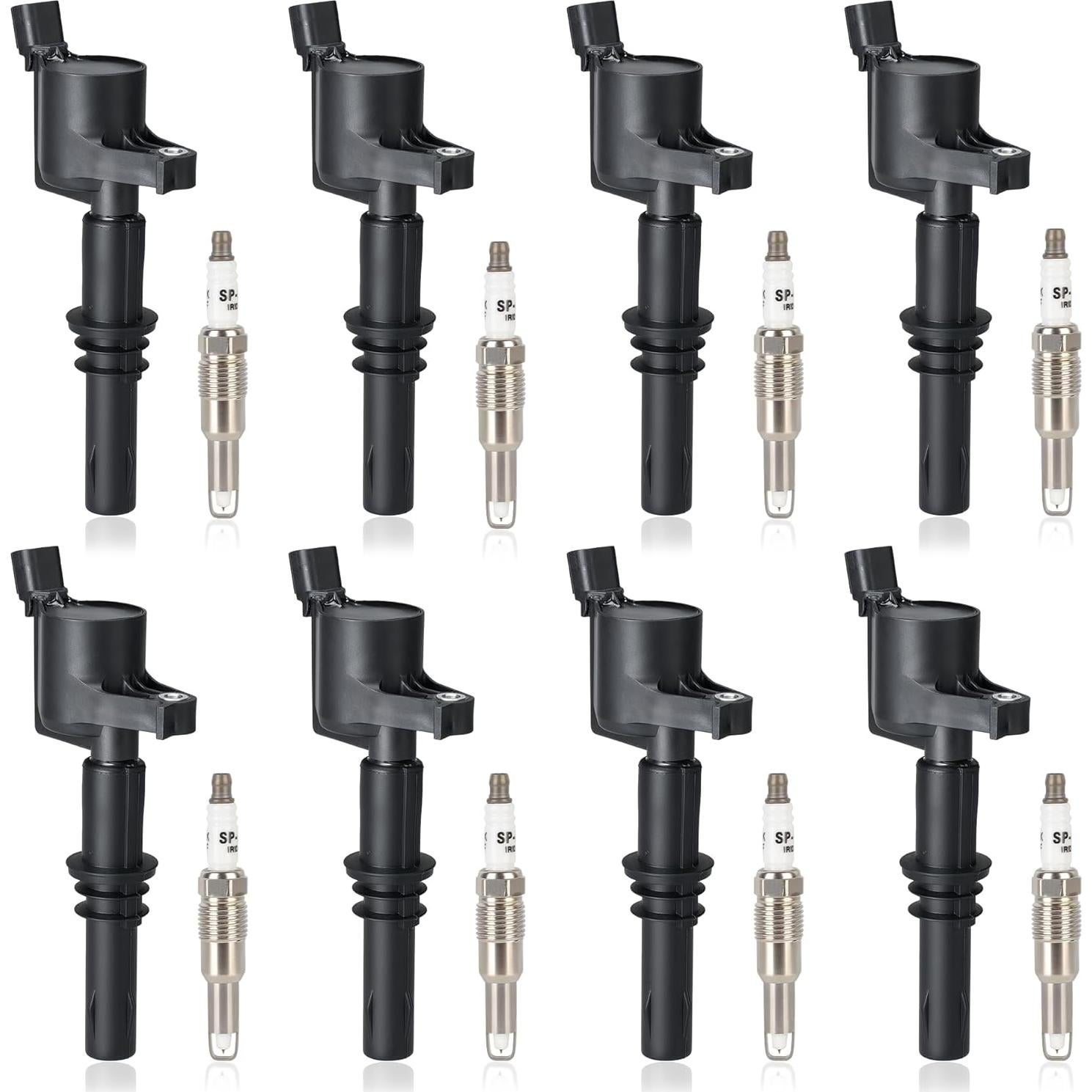 Paquete de bobinas de encendido y bujías Ultramindz DG511 para Ford 5.4L