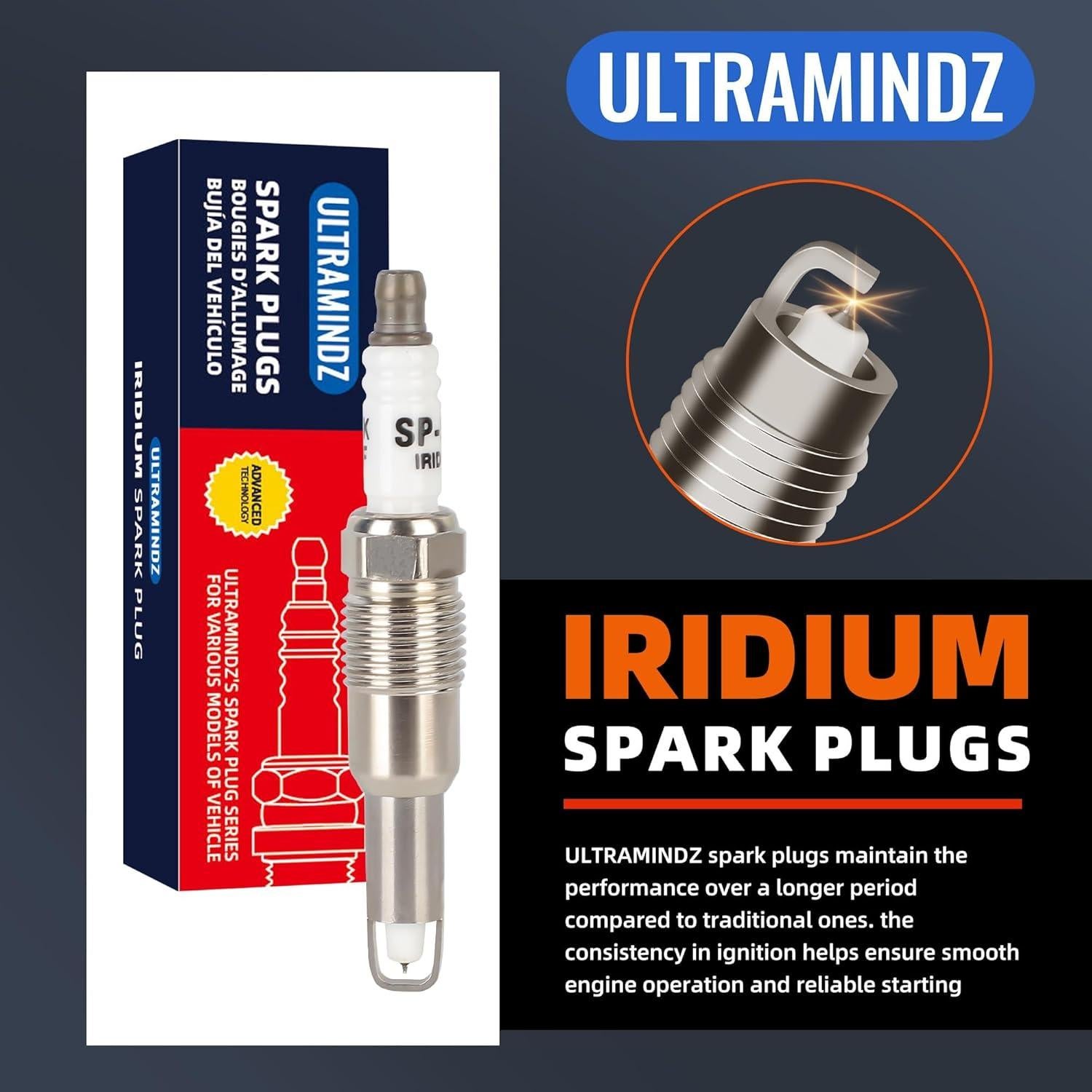 Paquete de bobinas de encendido y bujías Ultramindz DG511 para Ford 5.4L