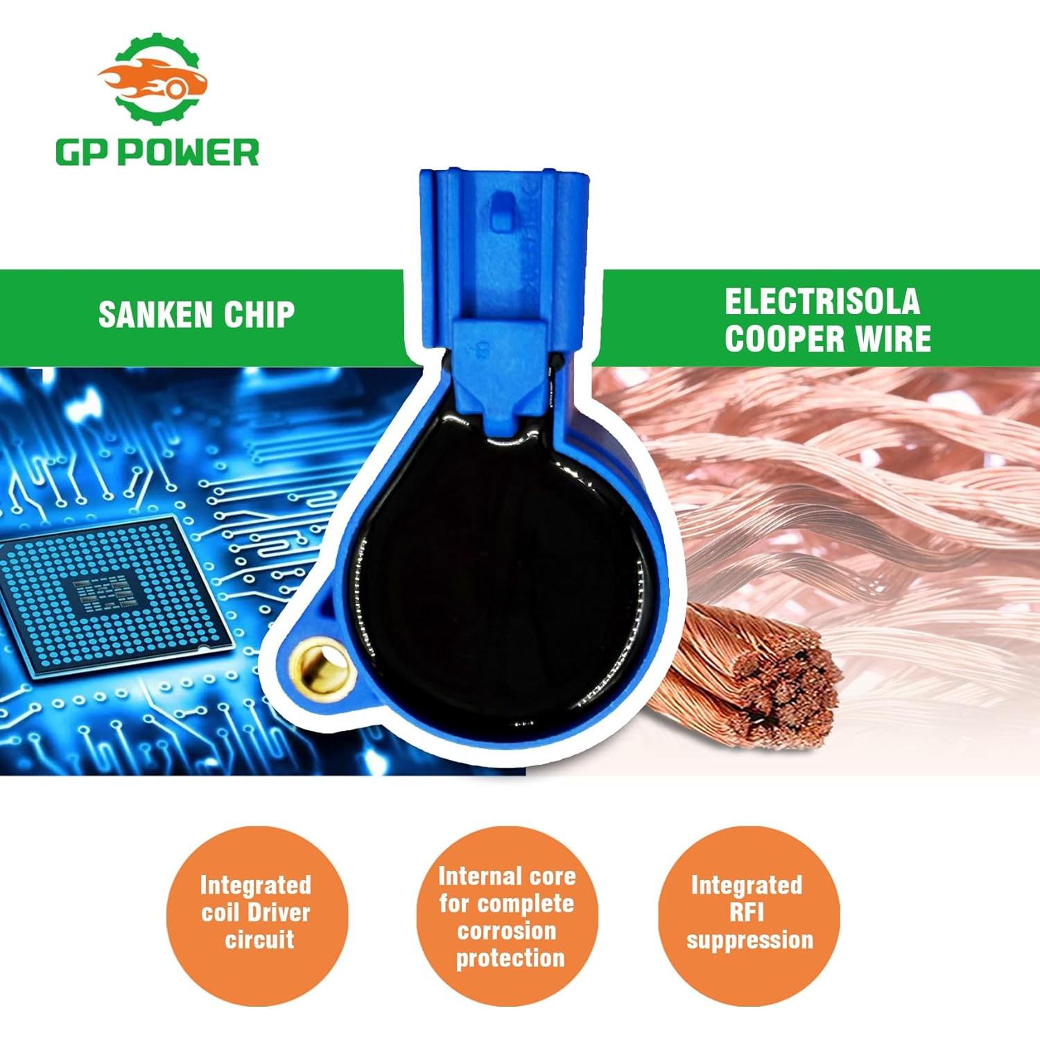 Juego de 6 bobinas de encendido GP POWER para Ford y Mazda