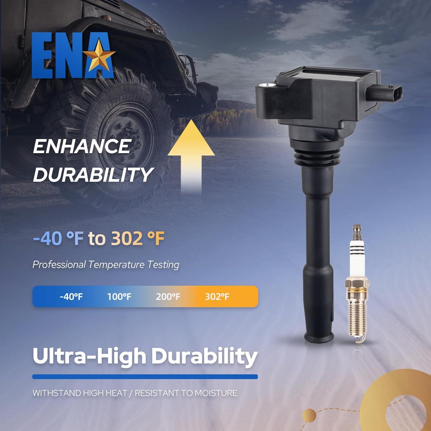 ENA Juego de 6 Bobinas de Encendido y Bujías Iridio Ford Lincoln