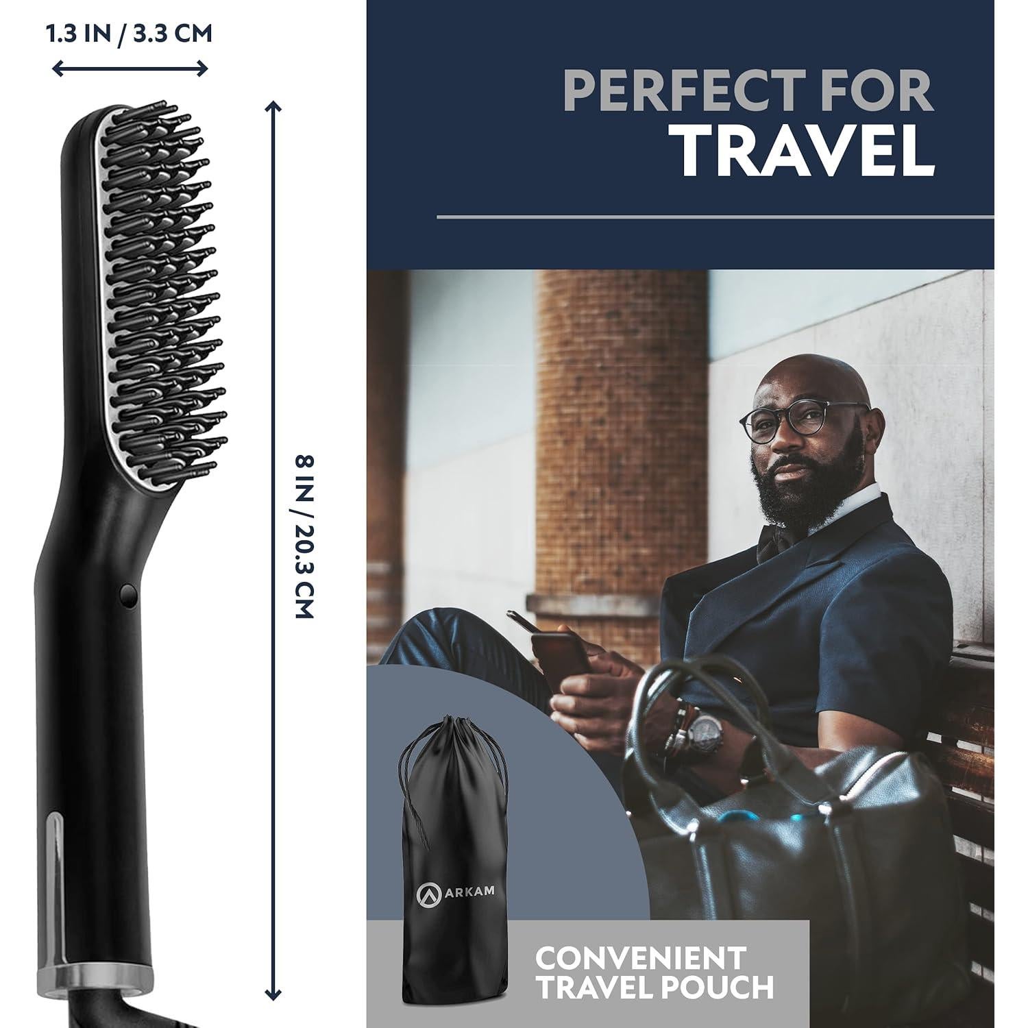 Plancha de Barba ARKAM WT-023 - Kit Calentado con Peine