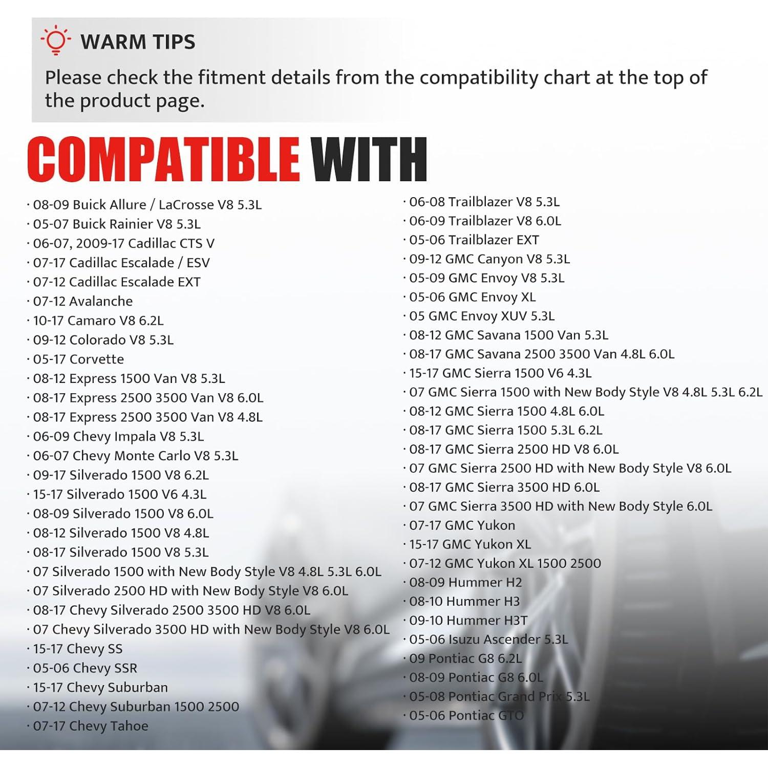 Juego de 8 Bobinas de Encendido NPAUTO UF414 V8 4.8L 5.3L 6.0L