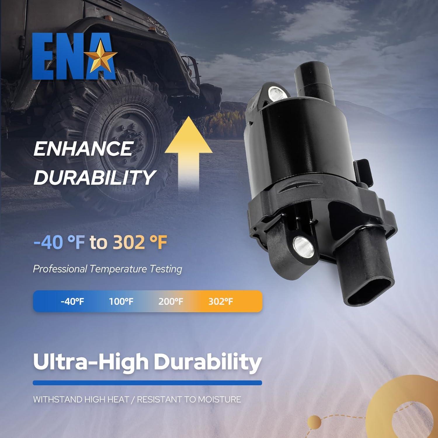 Juego de 8 Bobinas de Encendido Redondas ENA UF414 para Chevy/GMC