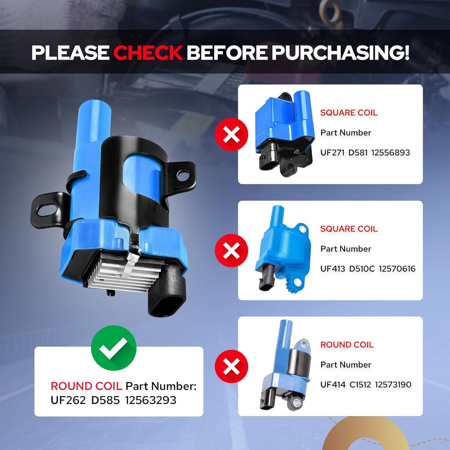 Kit de Bobinas de Encendido y Cables ENA D585 UF262 Azul