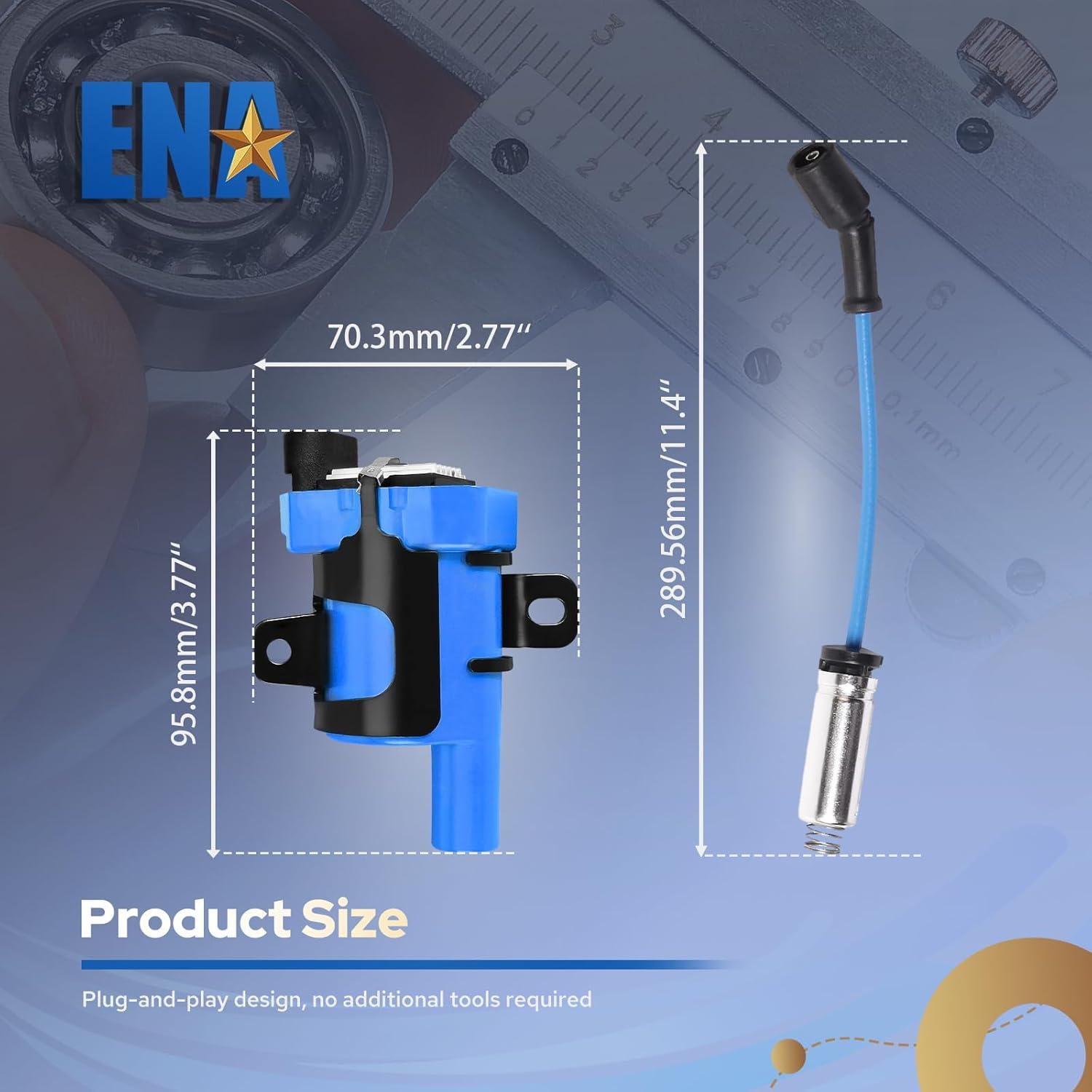 Kit de Bobinas de Encendido y Cables ENA D585 UF262 Azul