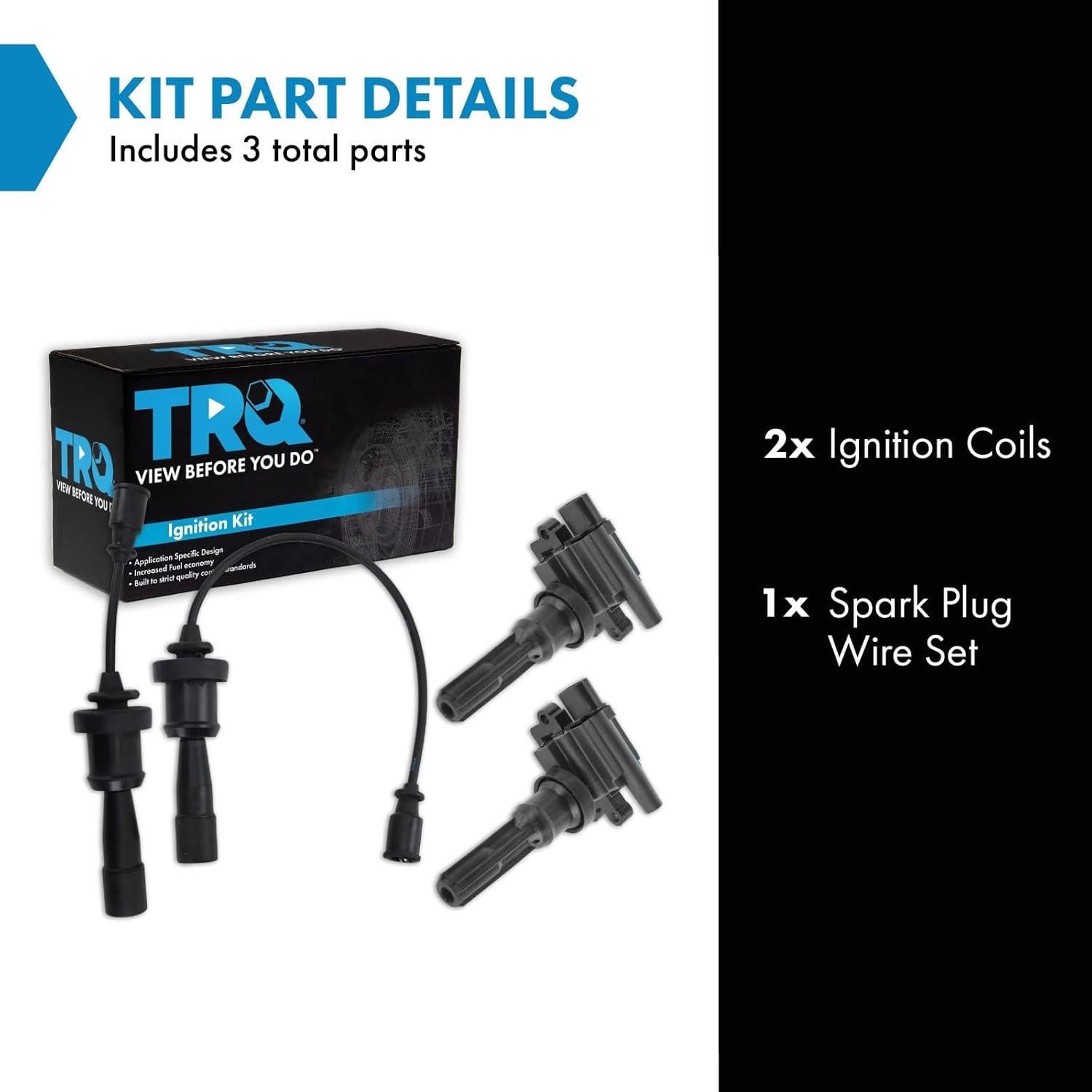 Kit de Encendido TRQ de 3 Piezas para Mitsubishi Lancer 2004-2005