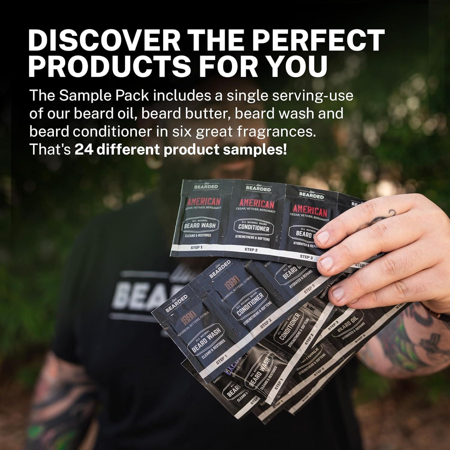 Kit de Cuidado de Barba Live Bearded con Peine y Fragancias