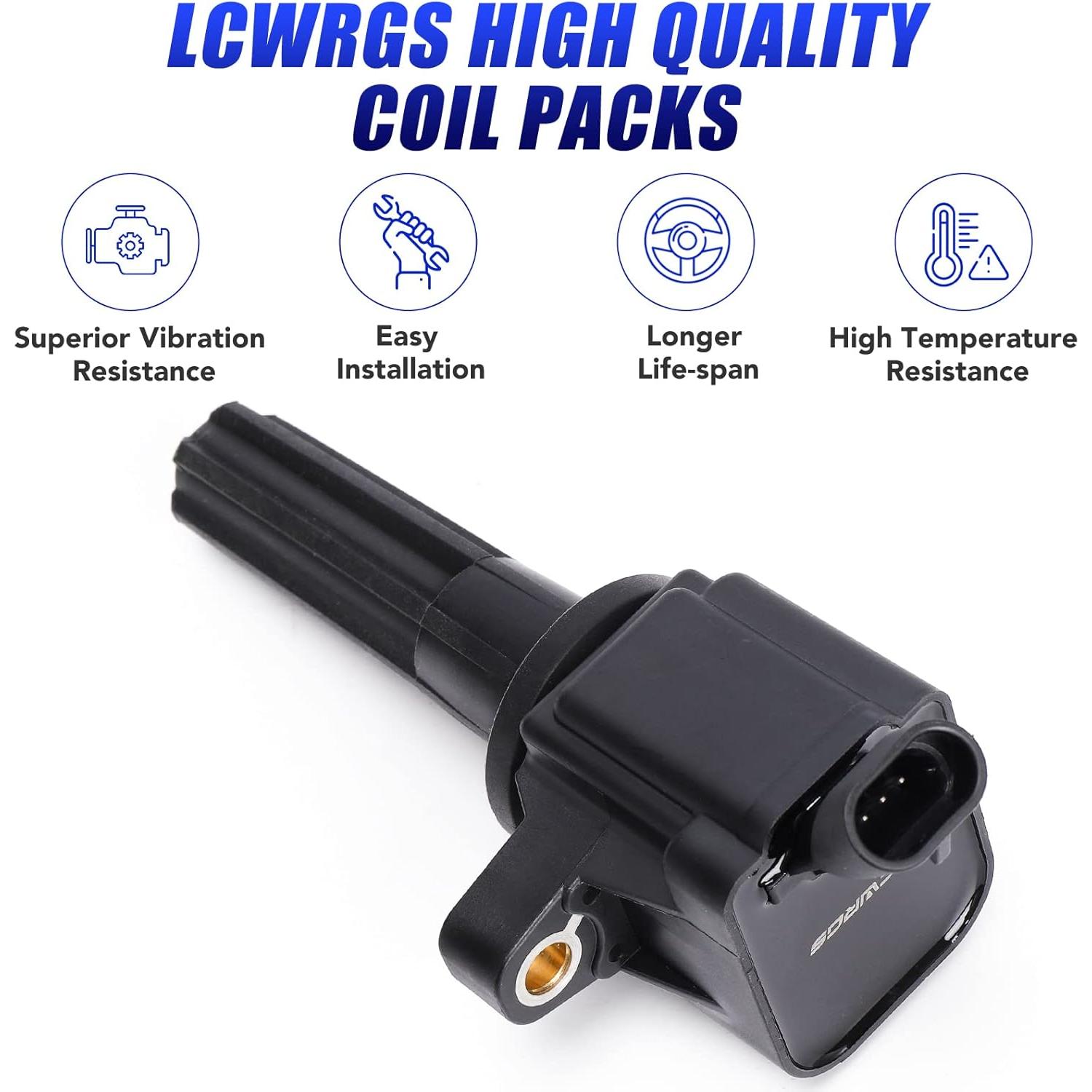 Juego de 6 Bobinas de Encendido LCWRGS para Chevy 4.2L