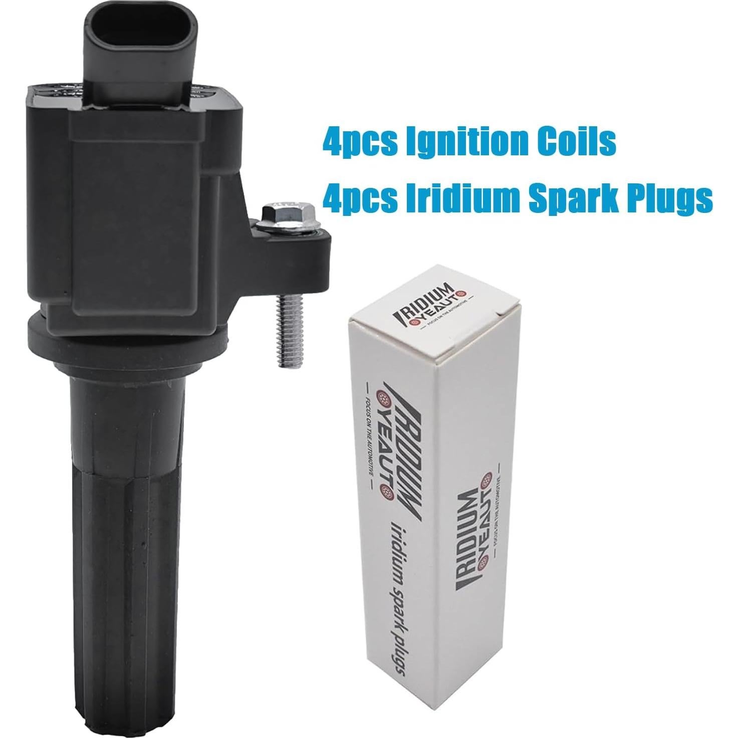 Juego de 6 Bobinas de Encendido y Bujías OYEAUTO 5019 para GMC, Chevrolet, Isuzu, Saab, Buick