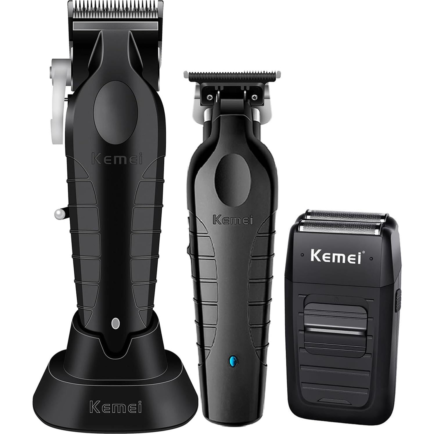 Cortadora de Cabello KEMEI KM-2299 Inalámbrica 11 Peines