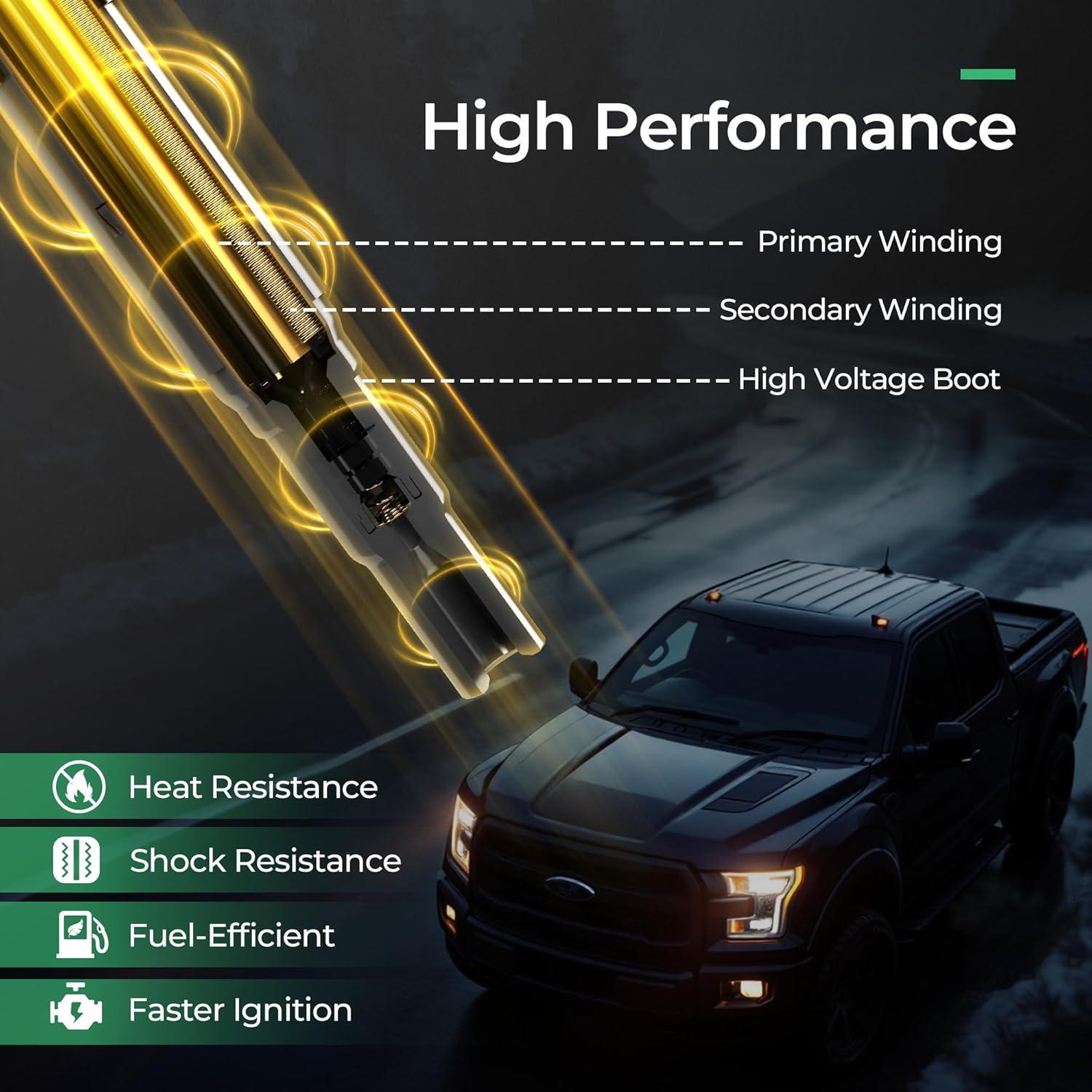 Kit de Bobinas de Encendido y Bujías Iridio Alphaauto para Honda Civic 1.8L 2006-2011