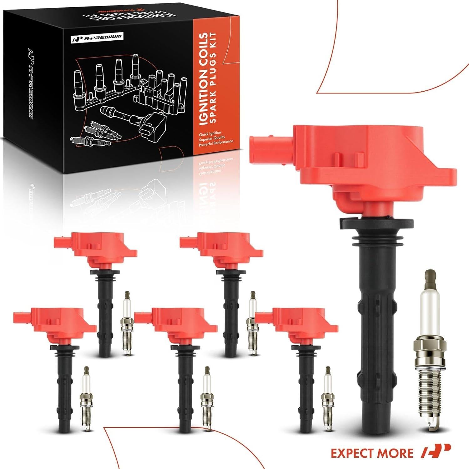 Conjunto A-Premium de 12 Bobinas de Encendido y Bujías Iridio