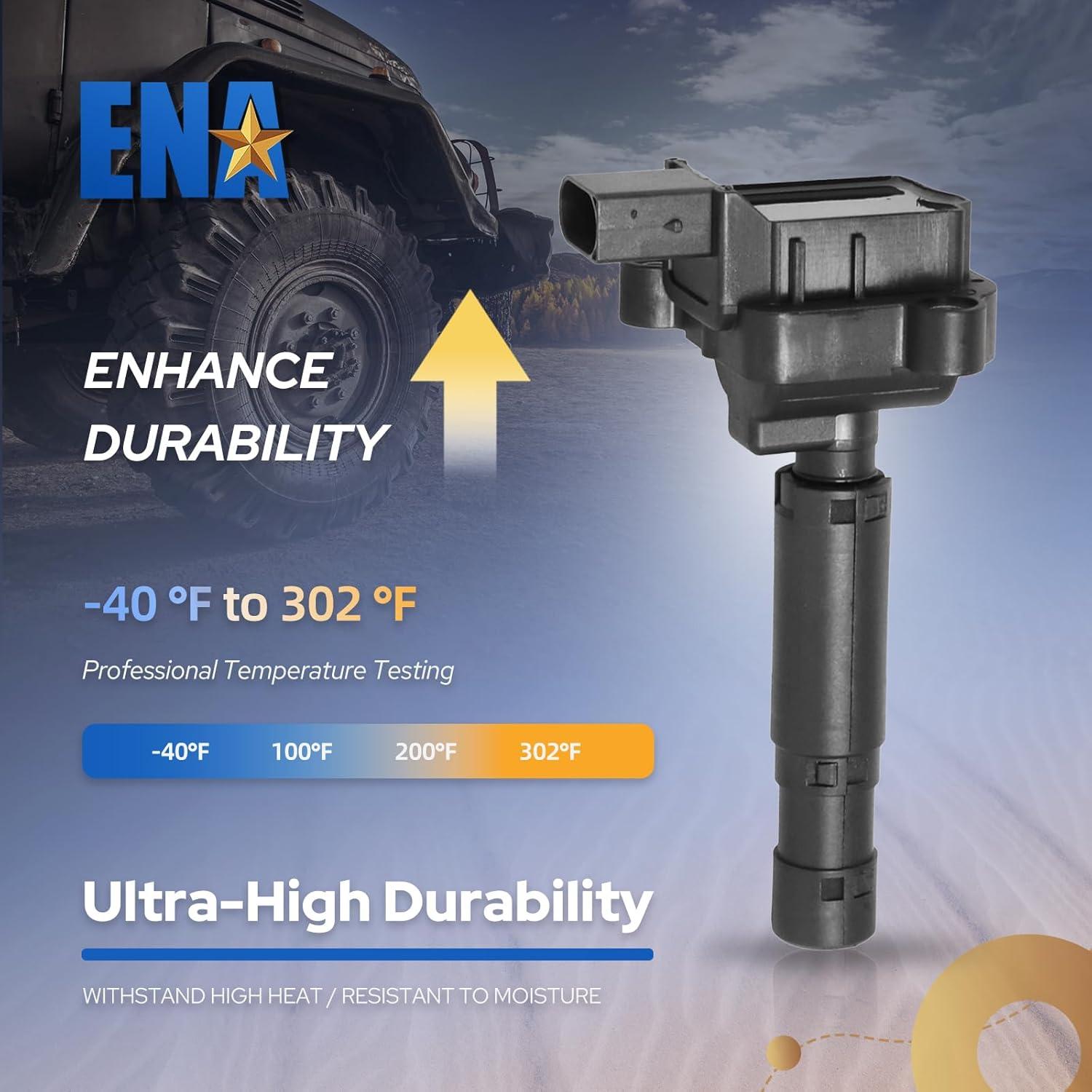 Juego de 4 Bobinas de Encendido ENA para Mercedes Benz C250 SLK250