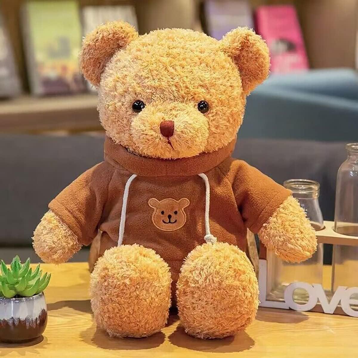 Oso de Peluche YUKOUQIAN 30 cm Marrón Suave para Niños