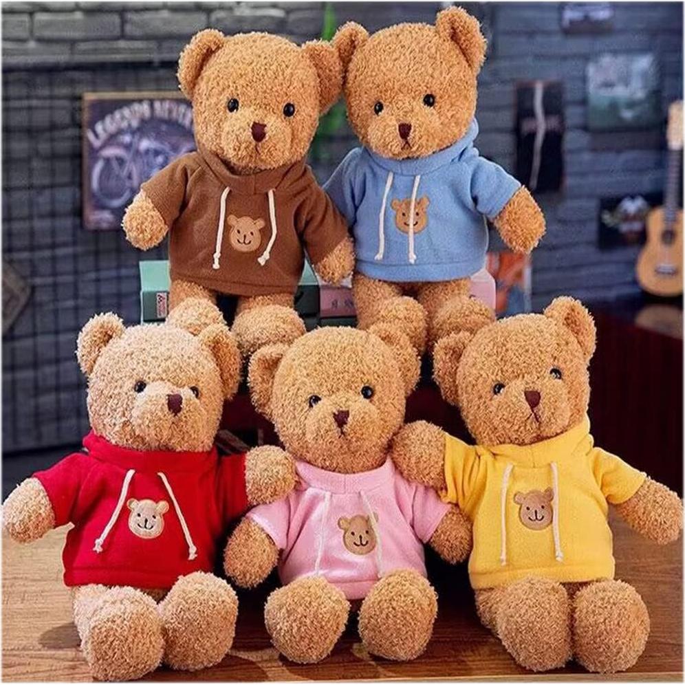 Oso de Peluche YUKOUQIAN 30 cm Marrón Suave para Niños