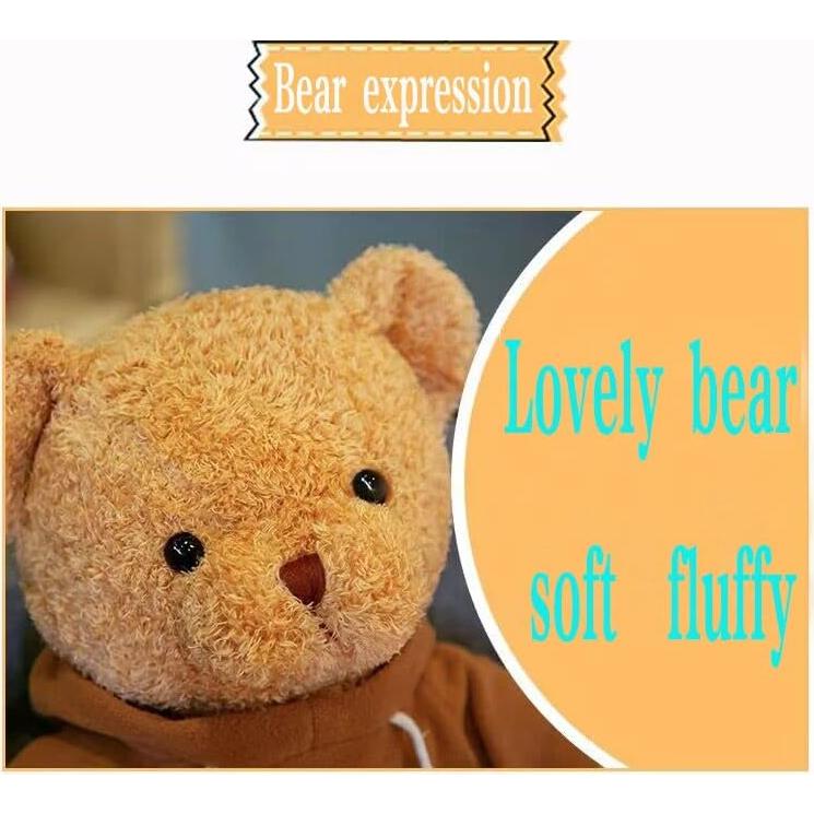 Oso de Peluche YUKOUQIAN 30 cm Marrón Suave para Niños