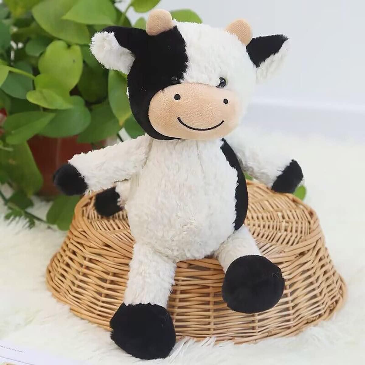 Juguete de peluche de vaca YUKOUQIAN 30 cm suave para niños