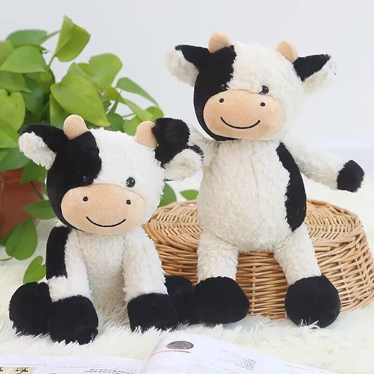 Juguete de peluche de vaca YUKOUQIAN 30 cm suave para niños