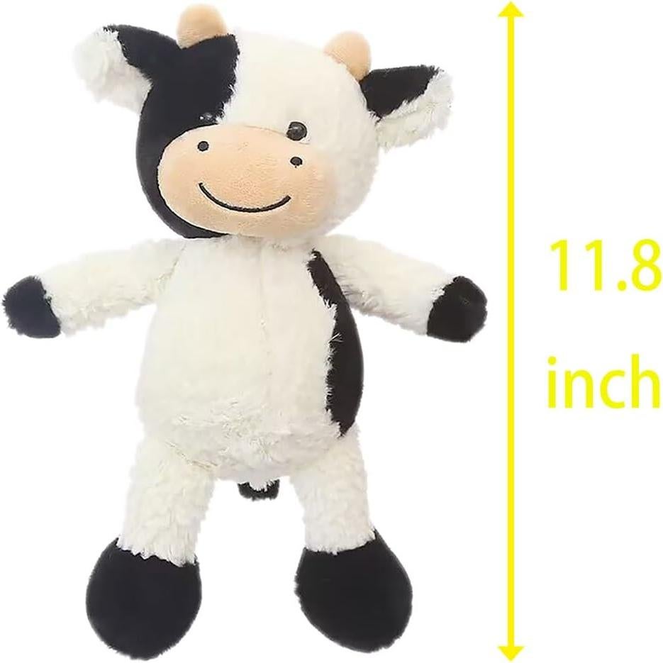 Juguete de peluche de vaca YUKOUQIAN 30 cm suave para niños