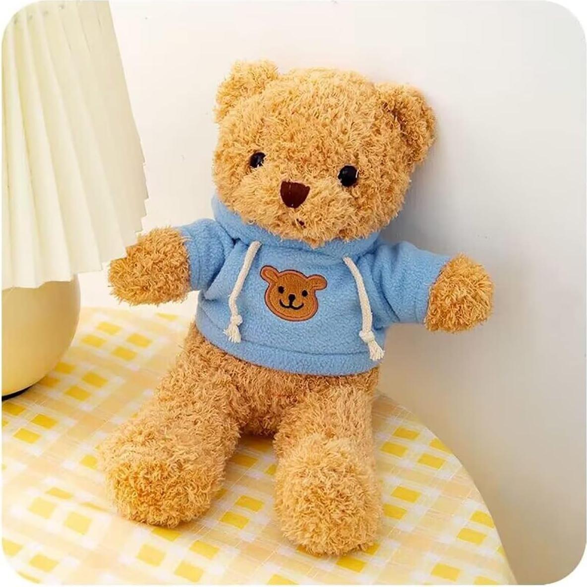 Oso de Peluche YUKOUQIAN Azul 30 cm Suave para Niños