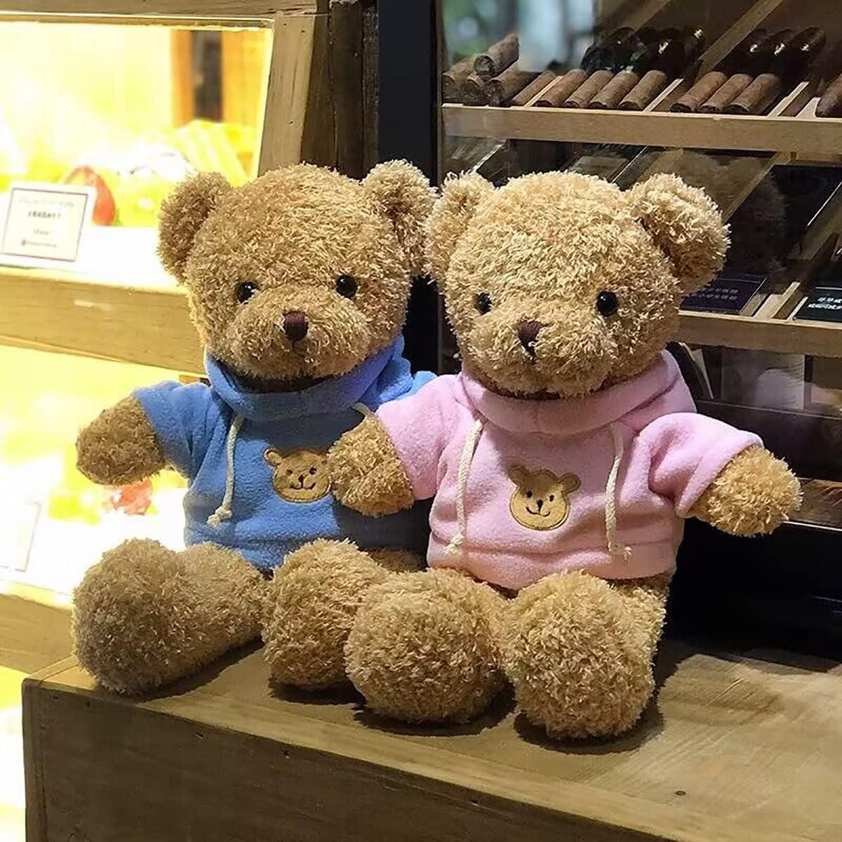 Oso de Peluche YUKOUQIAN Azul 30 cm Suave para Niños